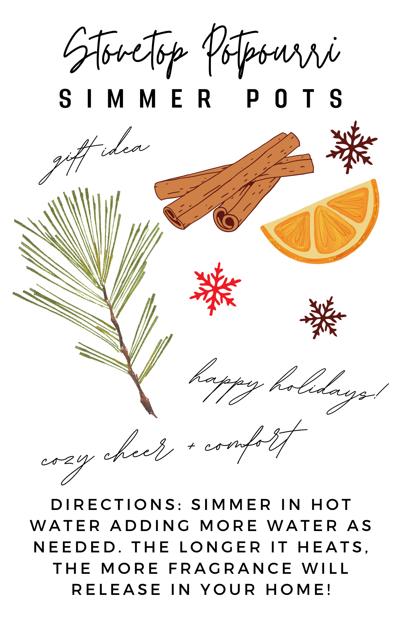 Evergreen View Farm - Simmer Pot Stovetop Spice Christmas Holiday Fall Winter