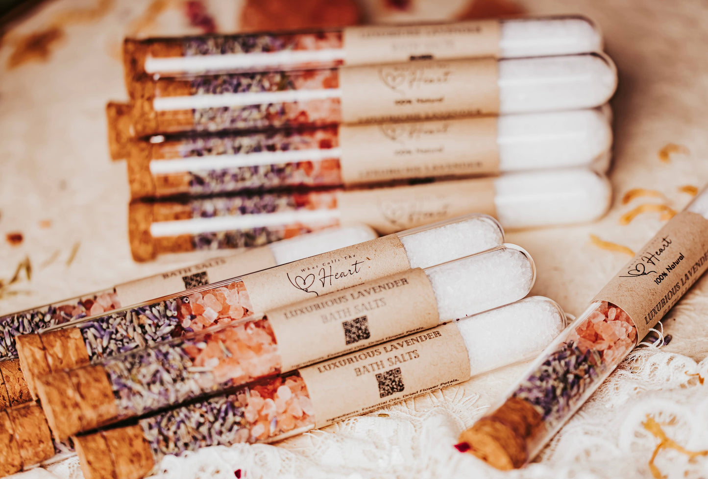 WhatCallsTheHeart - Lavender Bath Salt Party Favors