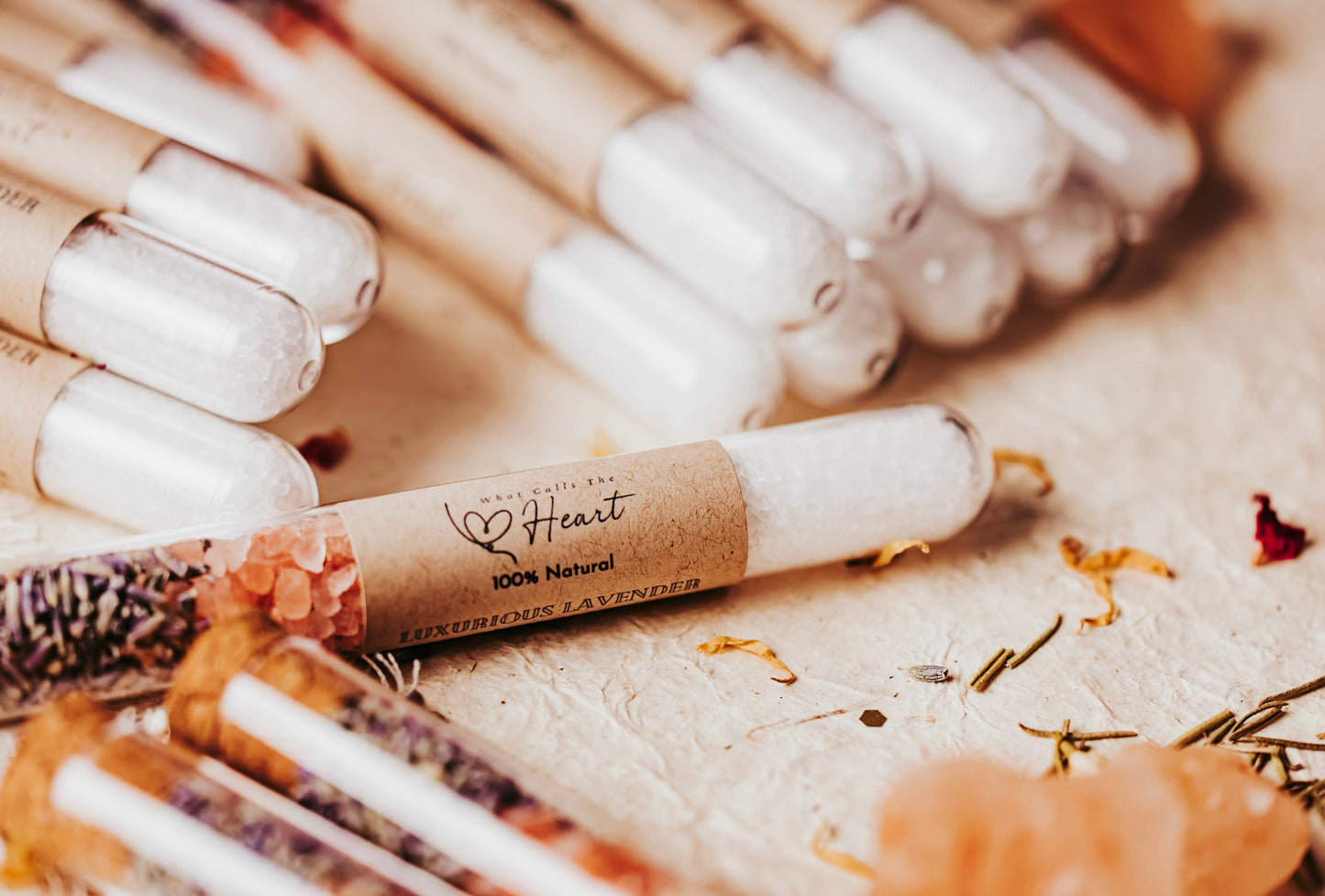WhatCallsTheHeart - Lavender Bath Salt Party Favors
