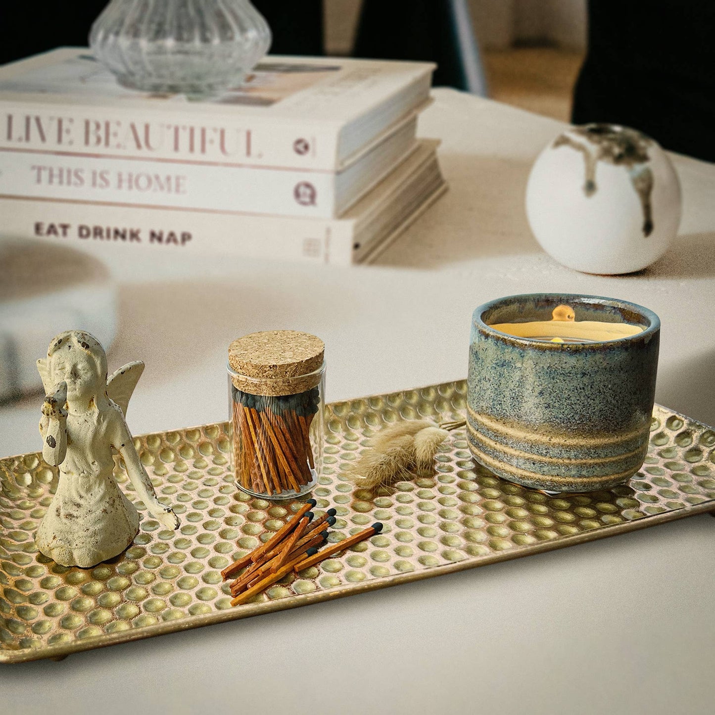 Thankful Greetings - 2" Matches in Cork Top Jar - Colors of Your Choice