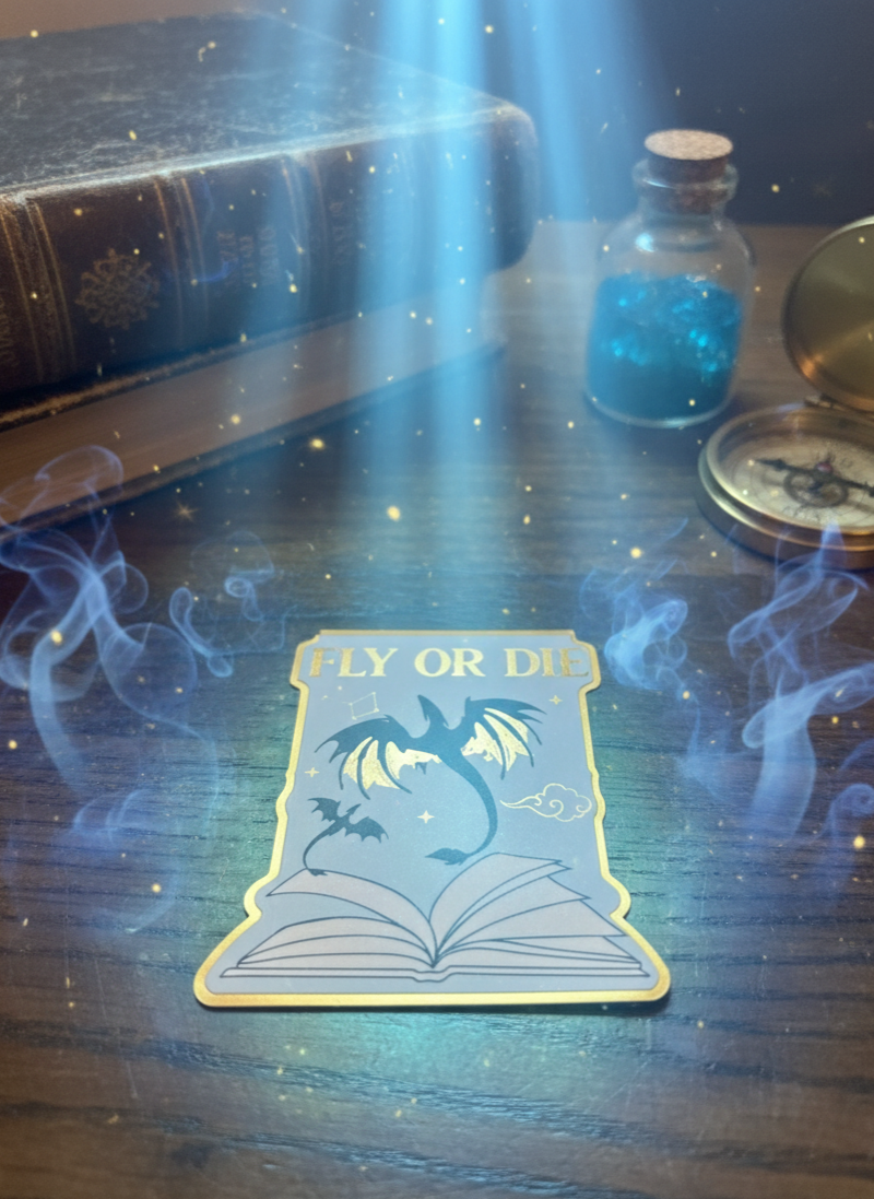 Fly or Die Double-sided Magnetic Bookmark