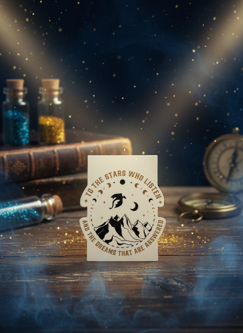To The Stars Who Listen Gilded Magnetic Bookmark