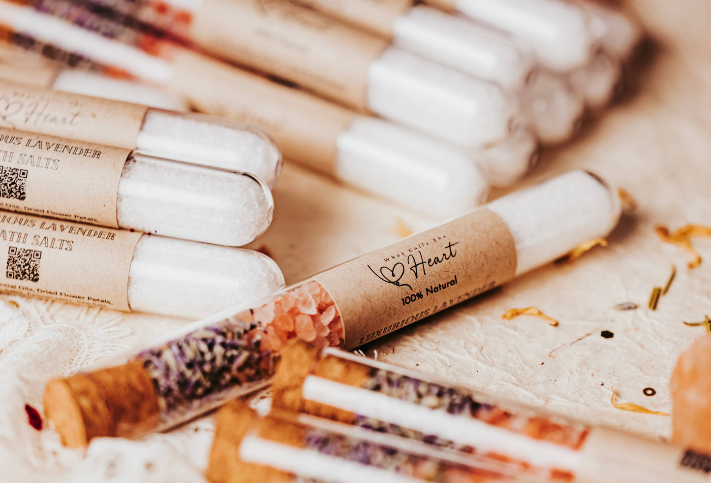WhatCallsTheHeart - Lavender Bath Salt Party Favors