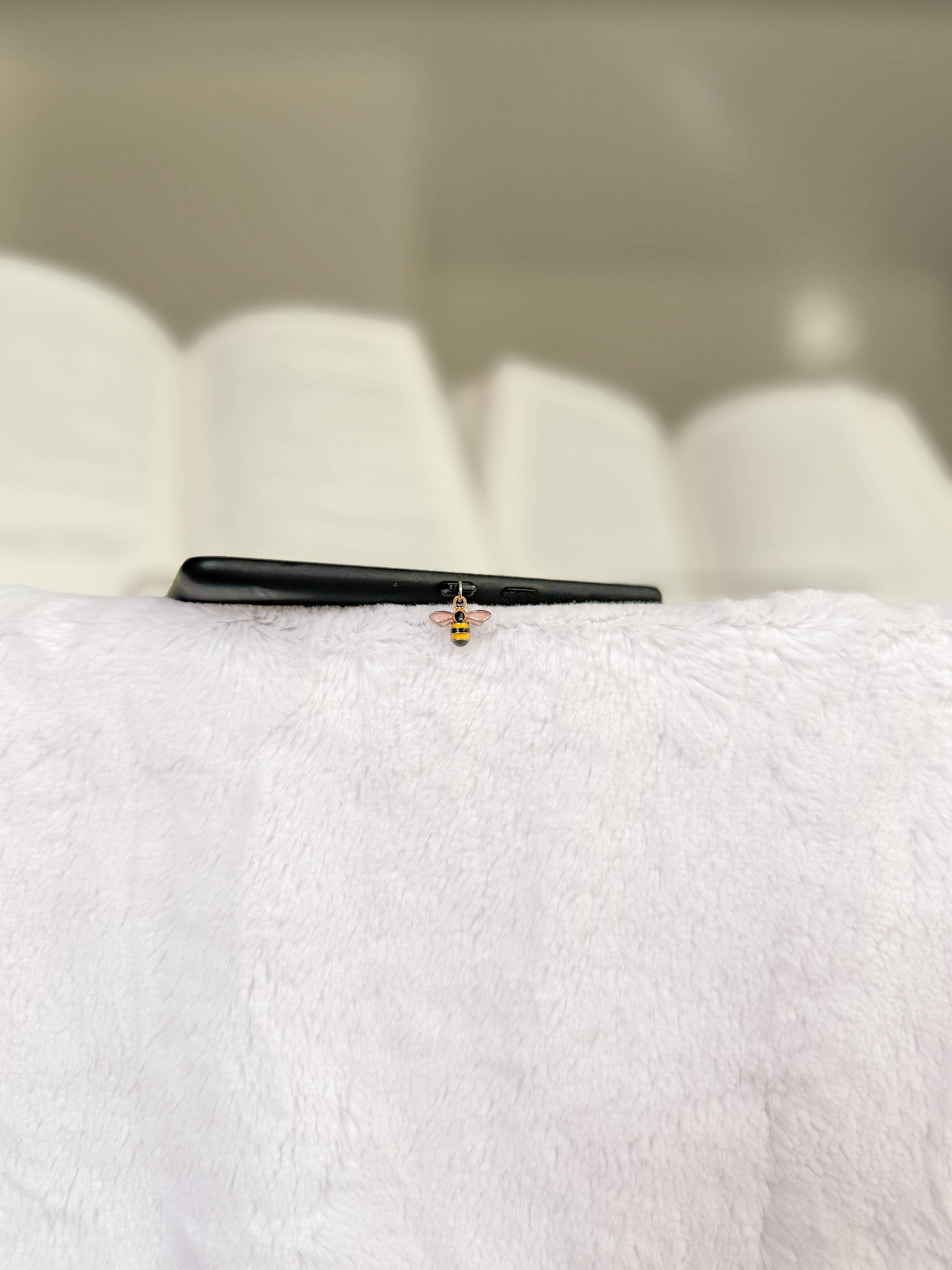 Little Turkey Shoppe - Bumblebee Kindle Charm | USB-C Dust Plug