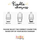 Kelle & Co. - Reading Kindle Charm, kindle accessories, dust plug charm
