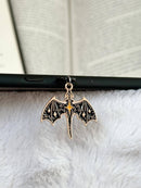 Black Dragon Kindle Charm | Fantasy E-Reader Accessory