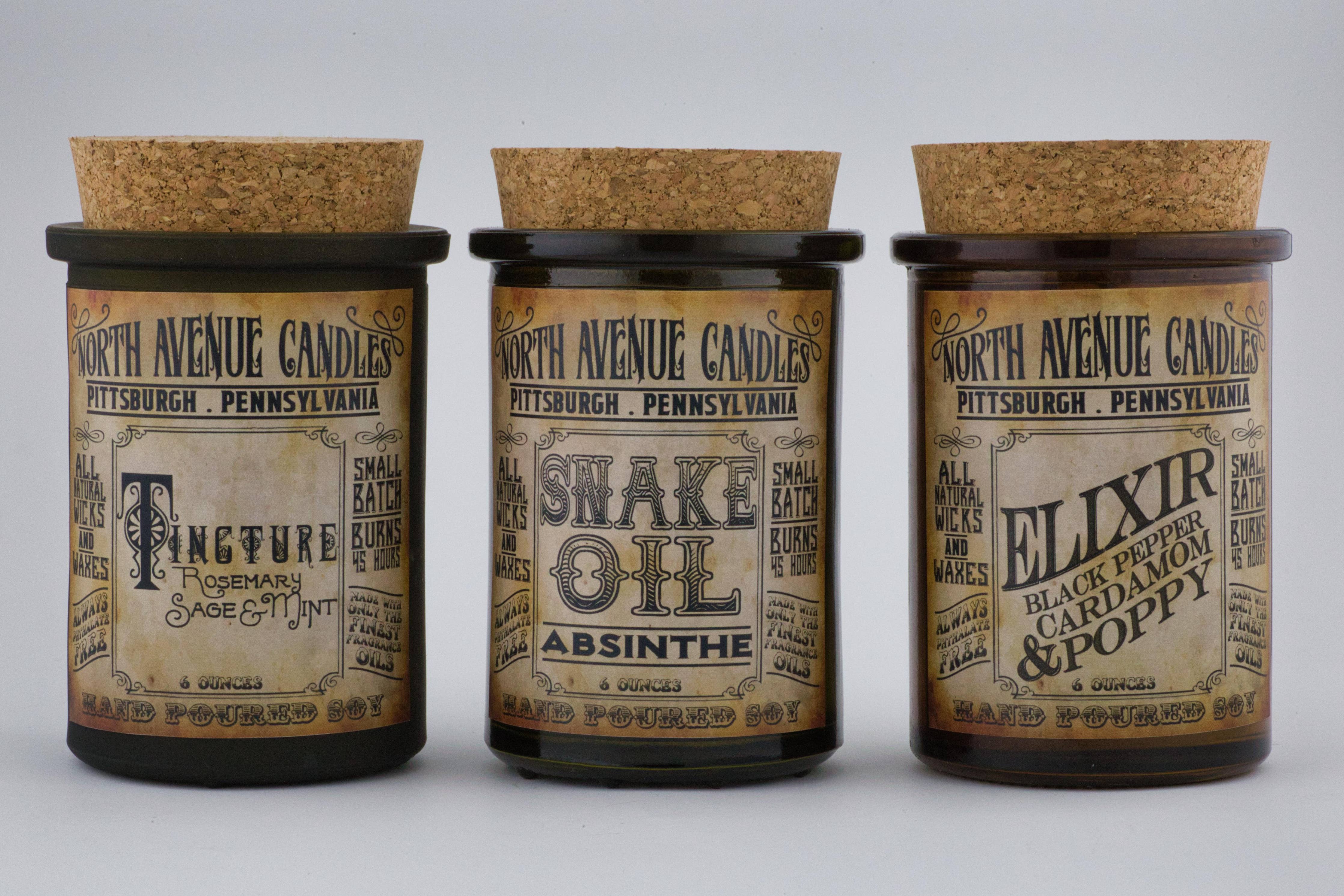 North Ave Candles - The Apothecary / Elixir / Cardamom, Black Pepper, Poppy