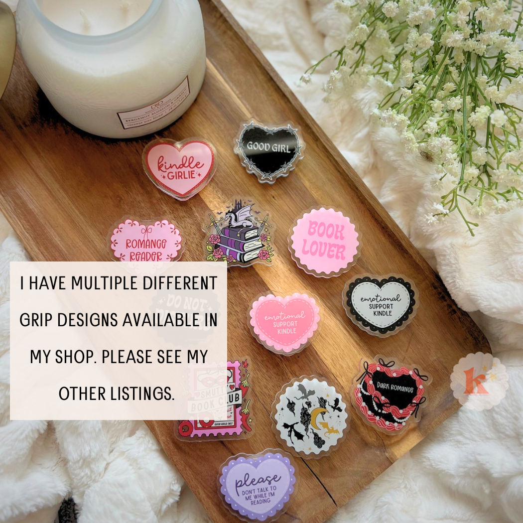 Kelle & Co. - Dragons Kindle Grip stand, Kobo grip, Fantasy book merch