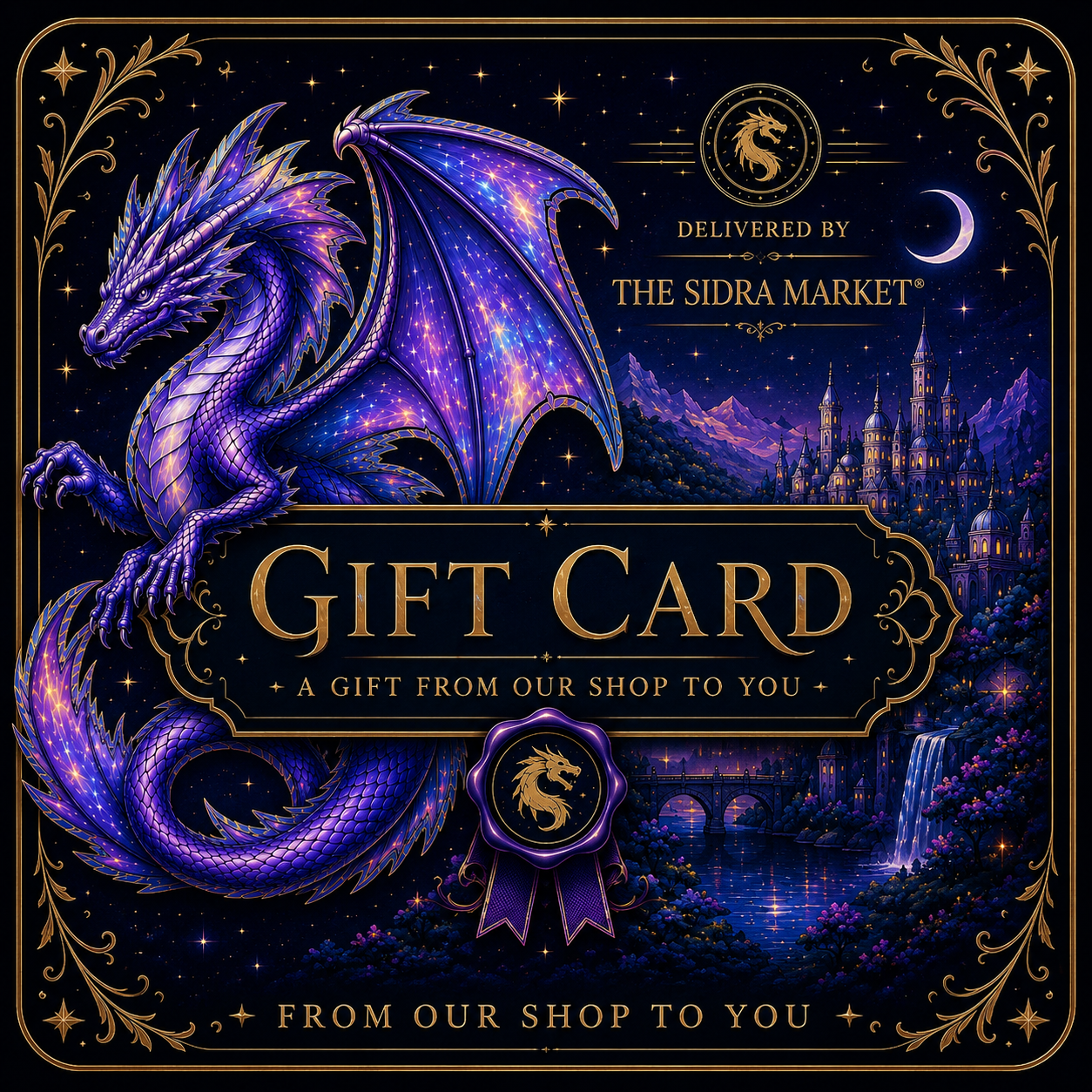Dragon Post Gift Card | Fantasy Gift for Book Lovers