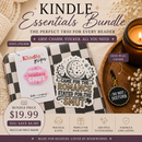 Kindle Essentials Bundle | Kindle Grip, Dust Plug Charm & Bookish Sticker Gift Set