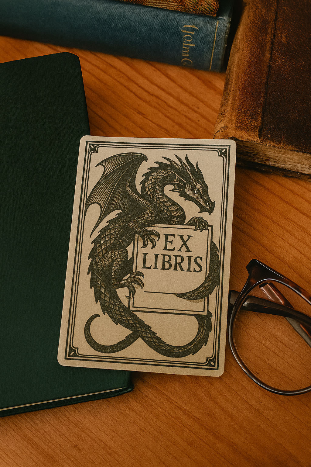 🖤 Dragon Ex Libris Bookplates