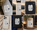 Fantasy Vinyl Decal Sticker | Waterproof Bookish Laptop, Water Bottle & Notebook Decal