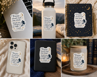 Fantasy Vinyl Decal Sticker | Waterproof Bookish Laptop, Water Bottle & Notebook Decal