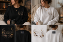 Cozy Bookish Embroidered Sweatshirt – Soft Romantasy Crewneck for Readers
