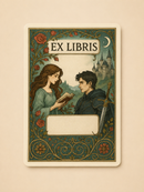 Romantic Moonlit Courtship Ex Libris Set