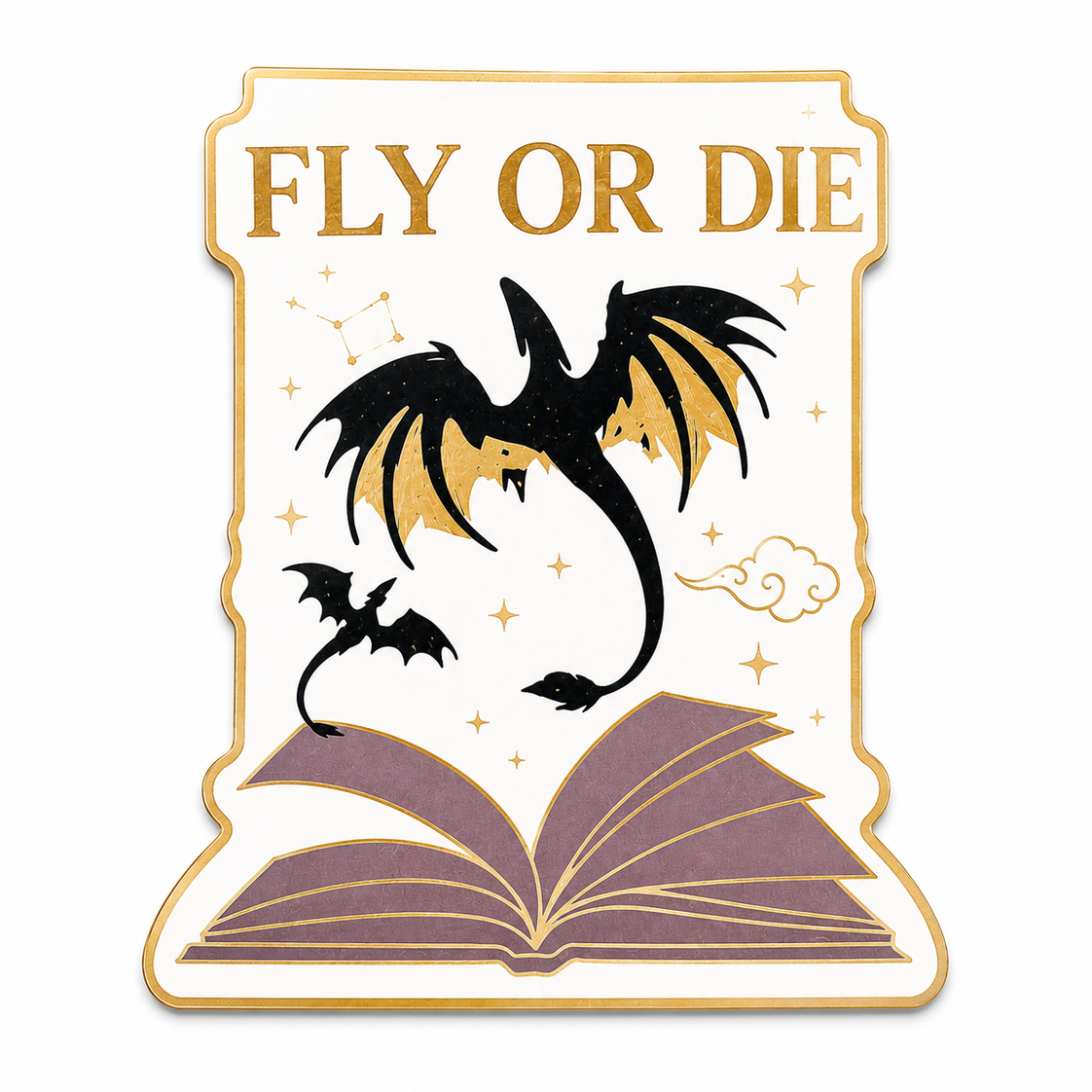 Fly or Die Double-sided Magnetic Bookmark