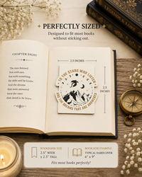To The Stars Who Listen Gilded Magnetic Bookmark