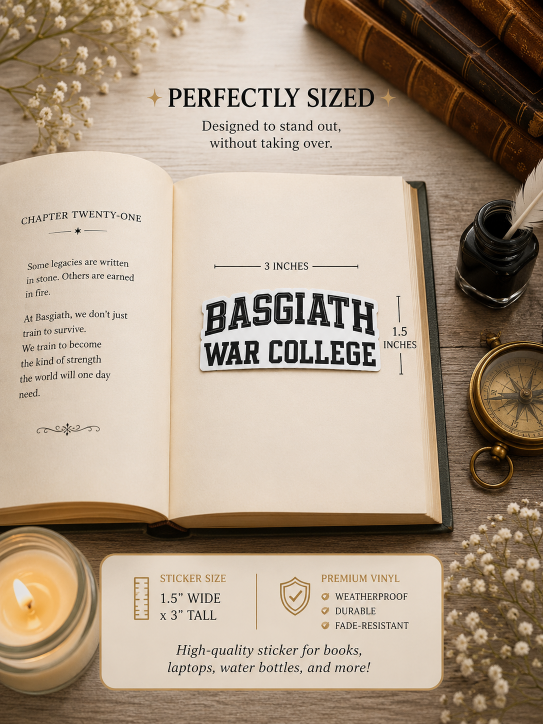 Basgiath War College Vinyl Sticker