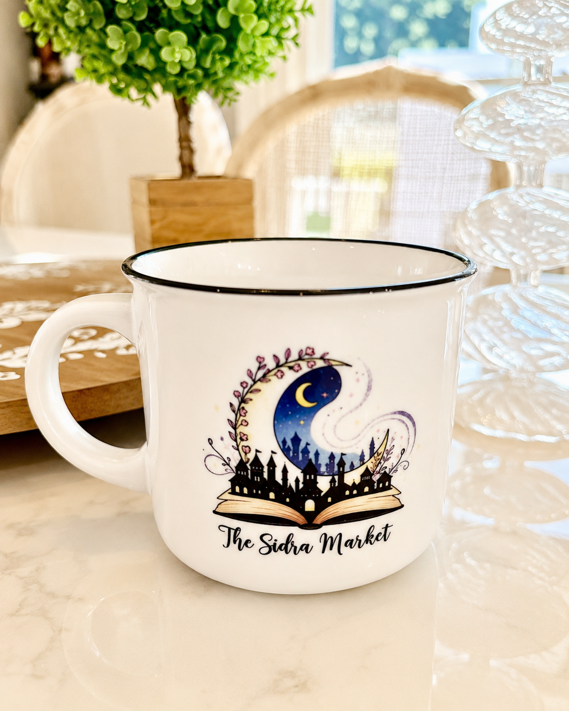 The Sidra Market Ceramic Camper Mug | Book Lover Coffee Mug
