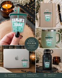 Tamlin's Tears Vinyl Sticker | Funny Fantasy Bookish Sticker