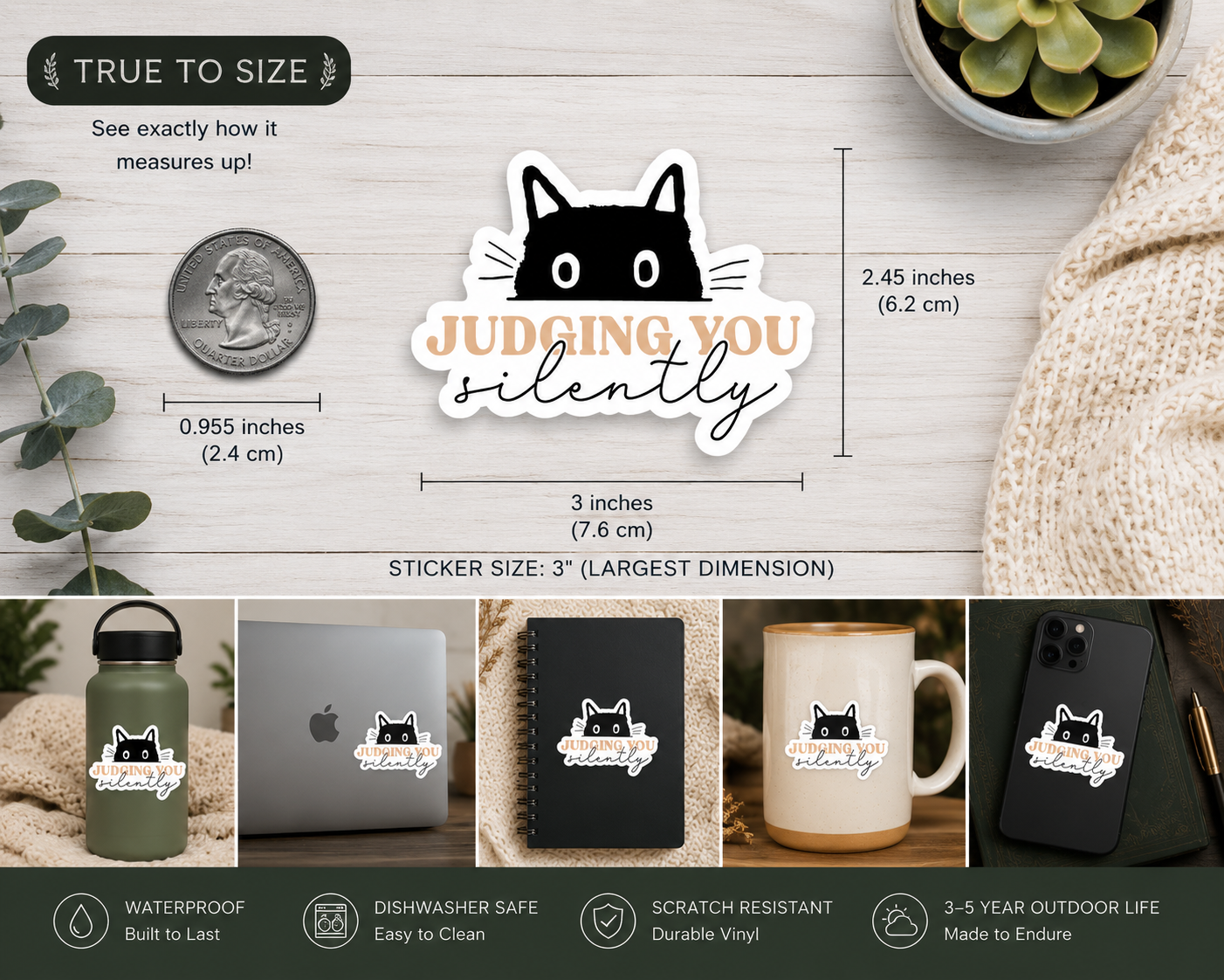 Premium Waterproof Vinyl Sticker | Matte Laptop & Water Bottle Sticker