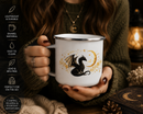 Dragon Enamel Camping Mug | Fantasy Gift for Book Lovers