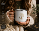 Tree of Life Enamel Mug | Celestial Camping Mug for Book Lovers & Nature Lovers