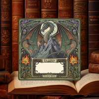 Dragon Bookplate Stickers - Set of 5
