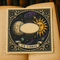 Celestial Starlight Bookplates – Set of 5 | Romantasy Bookish Gift