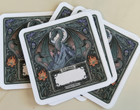 Dragon Bookplate Stickers - Set of 5
