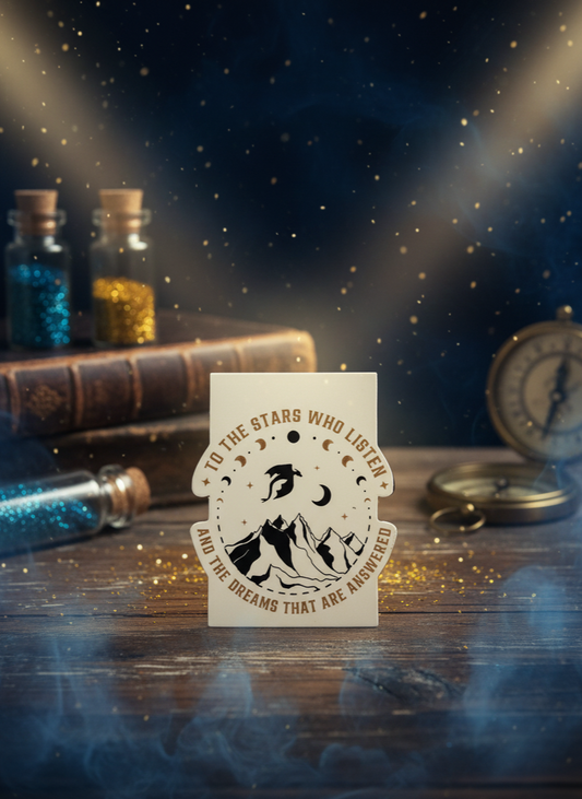To The Stars Who Listen Gilded Magnetic Bookmark