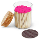 Thankful Greetings - 2" Matches in Cork Top Jar - Colors of Your Choice