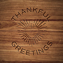 Thankful Greetings - 2" Matches in Cork Top Jar - Colors of Your Choice