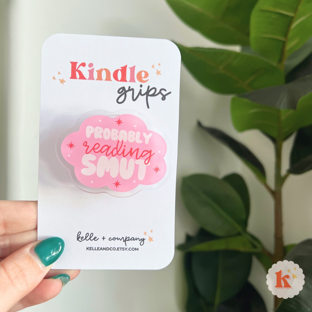 Kindle Essentials Bundle | Kindle Grip, Dust Plug Charm & Bookish Sticker Gift Set