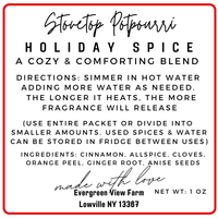 Evergreen View Farm - Simmer Pot Stovetop Spice Christmas Holiday Fall Winter