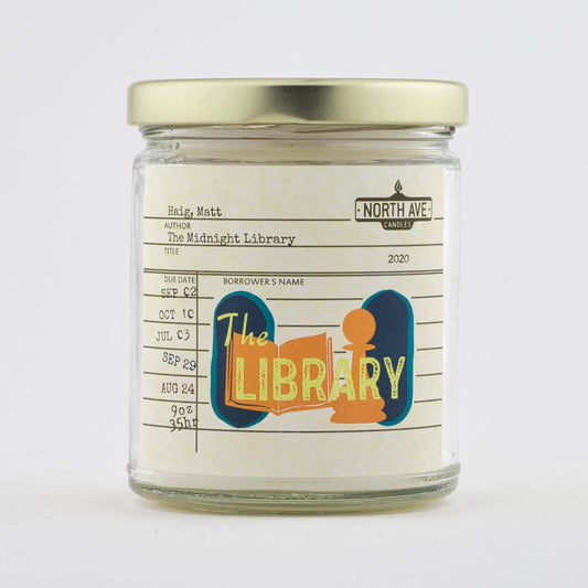North Ave Candles - Book Candle / The Midnight Library / Bookstore Gift /