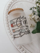 Emma K Designs - Booklover 16oz Glass Cup with Bamboo Lid