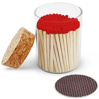 Thankful Greetings - 2" Matches in Cork Top Jar - Colors of Your Choice