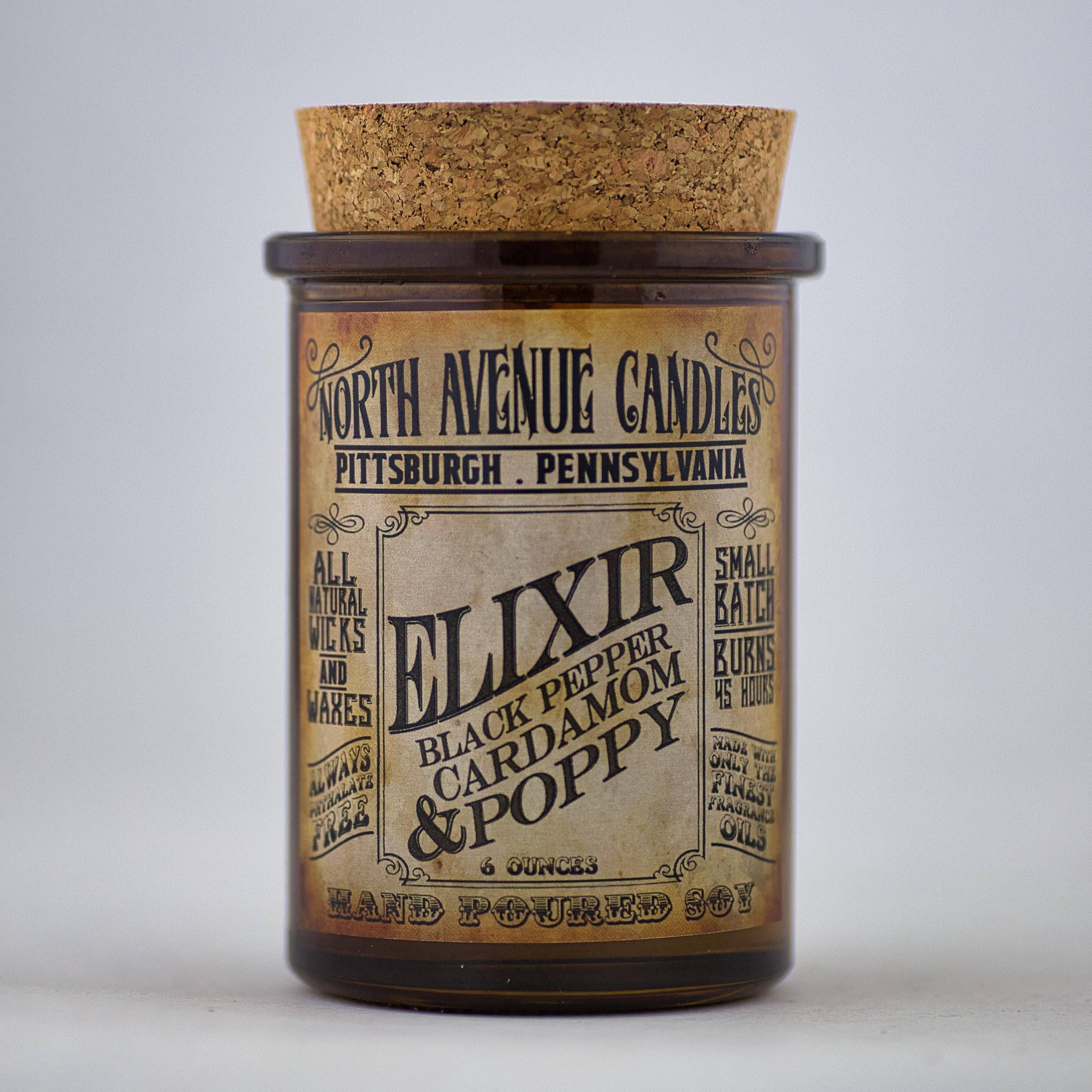 North Ave Candles - The Apothecary / Elixir / Cardamom, Black Pepper, Poppy