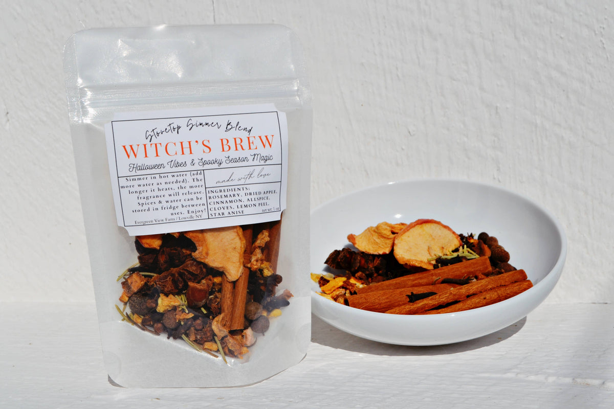 Evergreen View Farm - Witch's Brew Autumn Fall Halloween Simmer Stovetop Spices